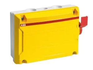 ABB Stotz-Kontakt BWS616YTPN, safety switch 6-pole 7.5 kW 690V with red handle, 2CMA142425R1000