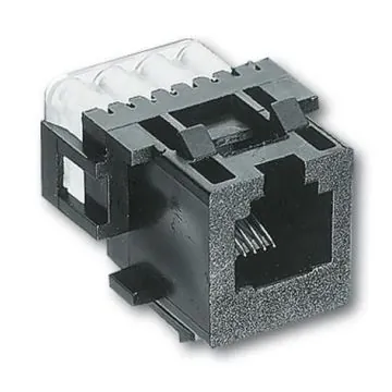 Busch-Jaeger 0210 modular jack socket, 6-pin Cat. 3 (AMP No. 216000-2)