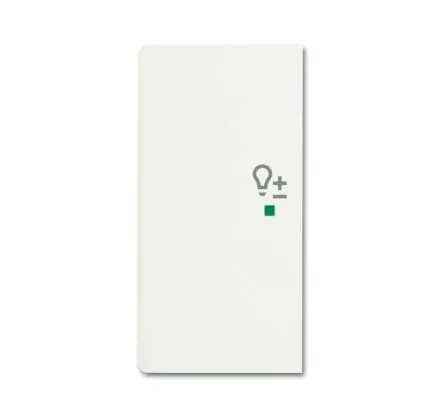 Busch-Jaeger 6234-21-884 Rocker switch, 2-way left, with symbol 'Dimmer' studio white matt
