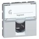 Legrand 079464 data socket MOSAIC Cat6 UTP 2mod alu, (aluminium)