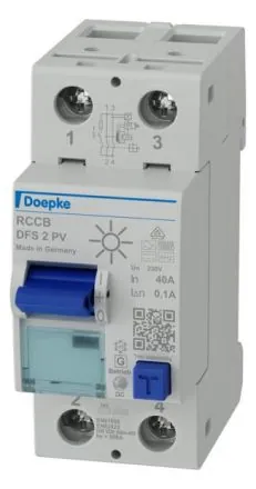 Doepke 09135504 2-pole 40 A 0.1 A Type B+ for PVA N bel residual current circuit breaker