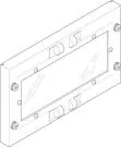 ABN 250x150mm 1FB/1RE closed viewing cover plate (FAS11N) ABN 250x150mm 1FB/1RE closed viewing cover plate (FAS11N)