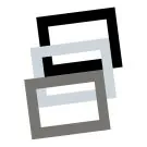 MDT VCB-07WS.04 glass frame VisuControl | glass white | 7 inch