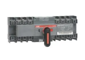 ABB Stotz-Kontakt OTM63F4CMA24D, load changeover switch with motor, 4-pole, 63A, with handle for manual operation, 1SCA124064R1001