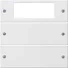 GIRA 219227 TS3 rocker set System 55 | 2-way, Plus | pure white satin finish GIRA 219227 TS3 rocker set System 55 | 2-way, Plus | pure white satin finish