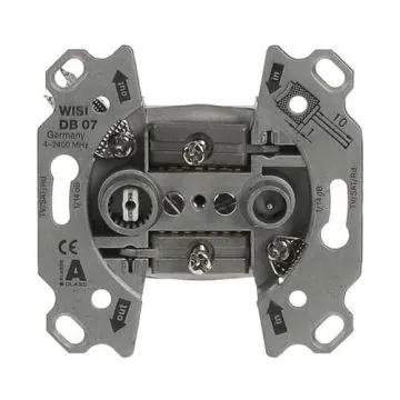 Busch-Jaeger 0231-101 antenna socket insert radio/TV, 2 connections/through socket