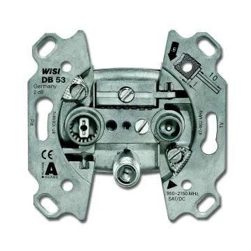 Busch-Jaeger 0232-101 Antenna socket insert radio/TV/SAT, 3 connections/socket