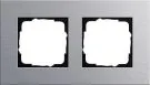 Gira 021217 2-way cover frame Gira Esprit Aluminium Gira 021217 2-way cover frame Gira Esprit Aluminium