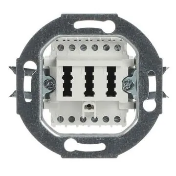 Busch-Jaeger 0242/04 TAE connection box, 2x6/6 NFF alpine white