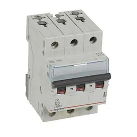 Legrand 403749 Circuit breaker TX3 D3A 3P 6KA 3M