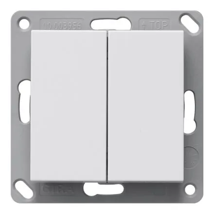 GIRA 517803 KNX-RF push button sensor System 55 | 2-way | pure white glossy