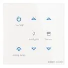 BUSCH-JAEGER TB/U6-CG KNX push button sensor Premium tacteo | 6-way | white glass | 86x86 mm