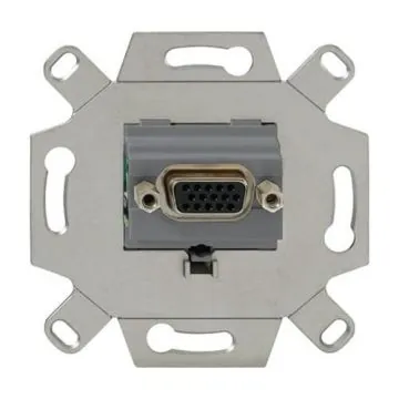 Busch-Jaeger 0261/23 VGA connection box, with screw terminals and strain relief grey