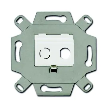 Busch-Jaeger 0262/12 communication adapter, for BNC-F feed-through sockets alpine white