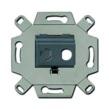 Busch-Jaeger 0262/13 communication adapter, for BNC-F feed-through sockets grey