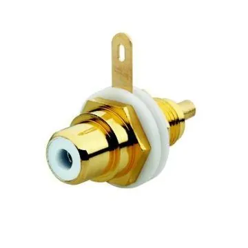 Busch-Jaeger 0263/04 Cinch socket, for mounting in communication adapters alpine white