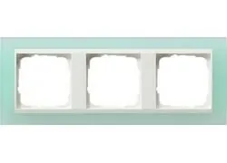 Gira 0213395 3-way cover frame for pure white Gira Event Opaque Mint