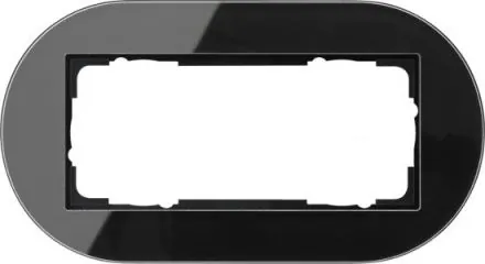 Gira 1002135 2-way oM black cover frame