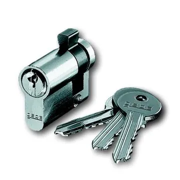 Busch-Jaeger 0521 PZ-GS DIN profile half cylinder, keyed alike, with 3 keys