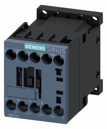 Siemens 3RT2015-1AQ02 AC-3 3kW/400V 1NC AC 380V 50/60Hz 3p. S00 Contactor
