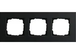 Gira 0213126 3-way cover frame Gira Esprit aluminum black