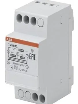 ABB Stotz-Kontakt 2CSM228735R0802 TM15/12 15VA 12VAC bell transformer