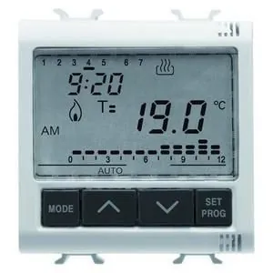 Gewiss GW10703 UP 1 changeover 2M 230V 5A white chronothermostat