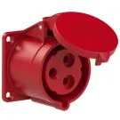 PCE 323-9 32A 3-pole 9h IP44/54 straight wall socket PCE 323-9 32A 3-pole 9h IP44/54 straight wall socket