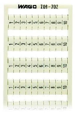 Wago 209-702 Imprint 1-10 WSB Designation