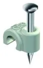 OBO Bettermann 2004 for cable 4mm L: 25mm light grey ISO nail clip, 2227231 OBO Bettermann 2004 for cable 4mm L: 25mm light grey ISO nail clip, 2227231