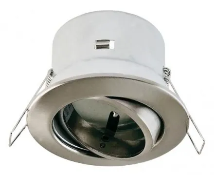 EVN 753013 round black chr sat. GX5.3 max.50W 12V recessed ceiling spotlight
