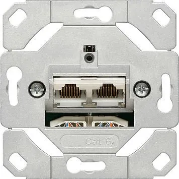 Gira 245200 network socket 2-way Cat.6A IEEE 802.3an insert
