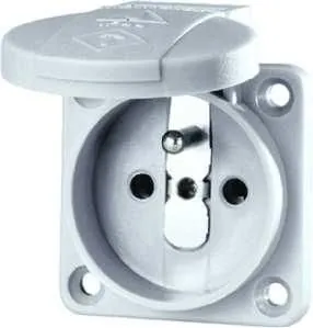 Mennekes 11110 16A 2-pole +E 230V grey wall socket SCHUKO