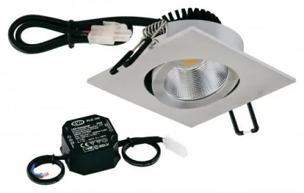 EVN PC24N91440 PQ black aluminum pole 4000K 8.4W 1060lm NG LED recessed ceiling spotlight