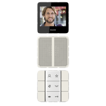 Jung SIVICD627W Siedle In-Home-Bus video indoor stations, CD series, white