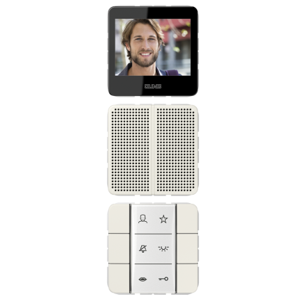 Jung SIVICD627W Siedle In-Home-Bus video indoor stations, CD series, white