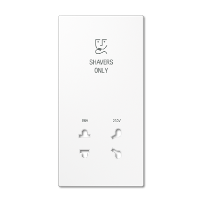 Jung SOLS7522WWPL cover 1-way, shavers only, Duroplast, LS series, alpine white