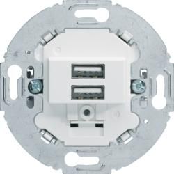 Berker 260219 USB charging socket 230V, 2-way, 3.0A, pw