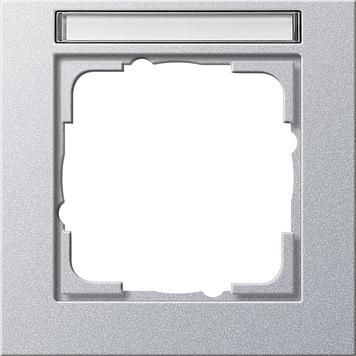 Gira 109125 1-gang cover frame BSF Gira E2 color aluminum