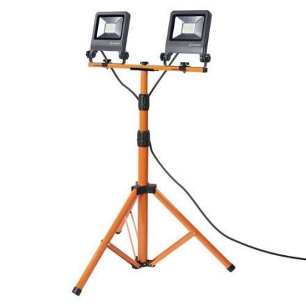 LEDVANCE Osram 4058075213951 WORK 2x30W 4000K 3POD 5400lm black LED construction site spotlight LB21