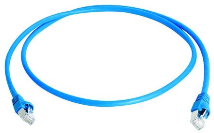 Telegärtner L00006A0046 MP8 FS500 LSZH blue 1: 1 Cat.6A-ISO 20.0 patch cable S/FTP