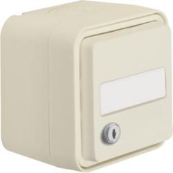 Berker 47893502 SCHUKO socket with hinged cover AP polar white matt Berker W.1