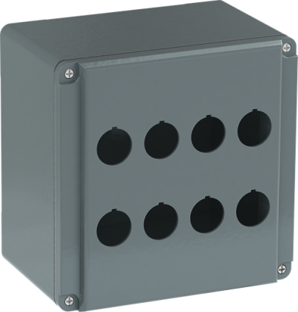 ABB Stotz-Kontakt 1SFA170807R1008 080SP8 8 command points grey aluminum IP66 metal housing