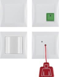 Berker 52008989 Emergency call set with frame polar white, glossy Berker S.1