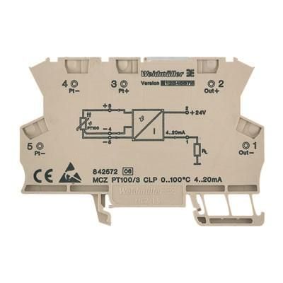 Weidmüller 8483680000 MCZ PT100/3 CLP 0...120C temperature measuring transducer