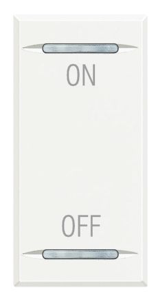Bticino HD4911AG rocker 1m On/off White