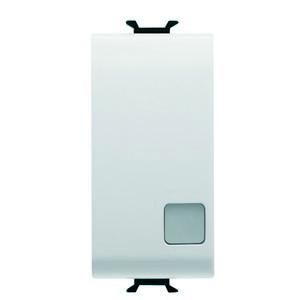 Gewiss GW10093 symbol window illuminated 1M 2P 16AX white cross switch