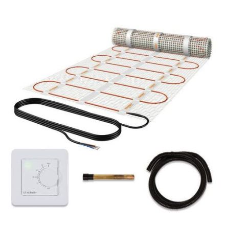 Etherma SET-eFLOOR-DS-BASIC-1000 mesh heating mat set +eTWIST BASIC 5m²