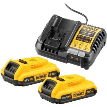 Dewalt DCB1104D2-QW starter set battery kit DCB1104D2, 18Volt, charger