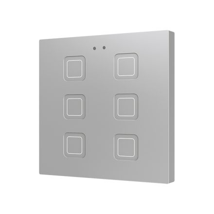ZENNIO ZVIT6S capacitive touch sensor Tecla | 6-fold | silver